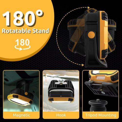 Ws-582  Powerbank Özellikli Tripod Bağlantılı Mıknatıslı 3500 Lümen Usb  Çalışma Feneri