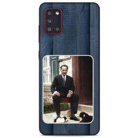Samsung Galaxy A31 Kılıf Atatürk (37) Silicone Cover Laci Ahşap