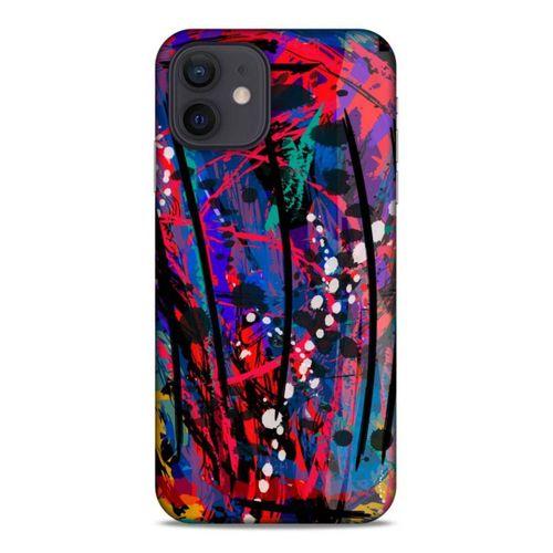 Lopard Apple iPhone 12 Uyumlu Kılıf Soyut Sanat (46) Desenli Core Armor Kılıf