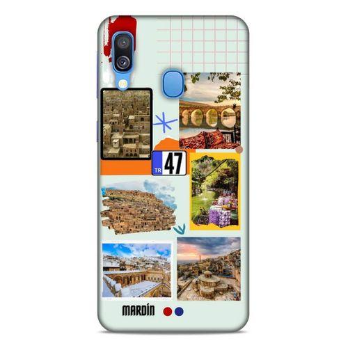 Lopard Samsung Galaxy A40 Uyumlu Kılıf Şehirli ※ (47) Mardin Crystal Flex Kılıf