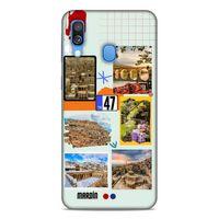 Lopard Samsung Galaxy A40 Uyumlu Kılıf Şehirli ※ (47) Mardin Crystal Flex Kılıf
