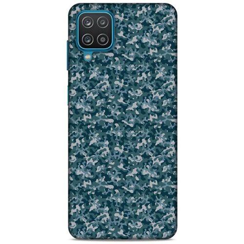 Lopard Samsung Galaxy A12 Uyumlu Kılıf Kamuflaj (40) Fit Silikon Kılıf