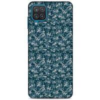 Lopard Samsung Galaxy A12 Uyumlu Kılıf Kamuflaj (40) Fit Silikon Kılıf