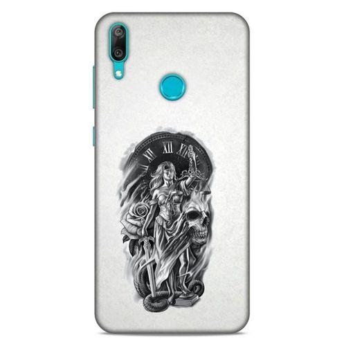 Lopard Huawei Y7 Prime 2019 Uyumlu Kılıf Tattoo's (44) Tough Armor Kılıf Terazi