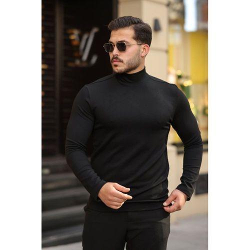 Erkek Balıkçı Yaka Modal Kumaş Esnek Kazak