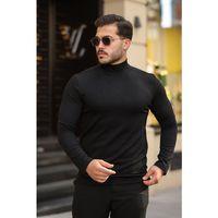 Erkek Balıkçı Yaka Modal Kumaş Esnek Kazak