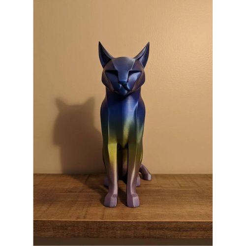 Koyu Rainbow Kedi Biblo Modern Salon Ve Raf Dekoru