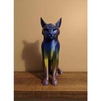 Koyu Rainbow Kedi Biblo Modern Salon Ve Raf Dekoru