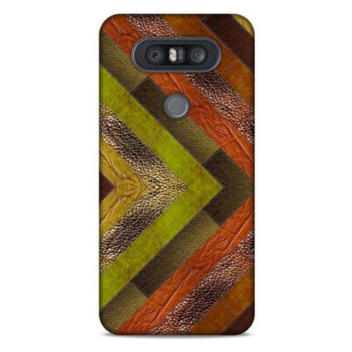 LG K41S - K51S Kılıf Patchwork (10) Full Koruma Kılıfı Yeşil Turuncu