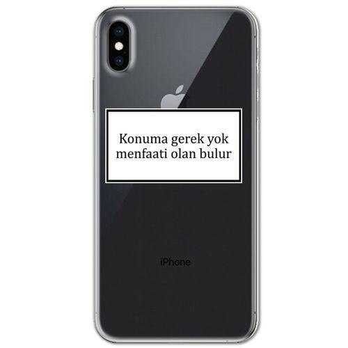 Iphone X Kılıf HD Yazı Baskılı Silikon Arka Kapak - Yazı 6