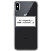 Iphone X Kılıf HD Yazı Baskılı Silikon Arka Kapak - Yazı 6