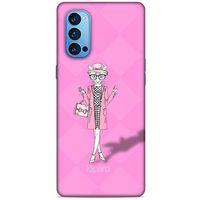 Oppo Reno 4 Pro Kılıf FunnyMaX (21) Koruyucu Kapak Şeker Pembe Kedi