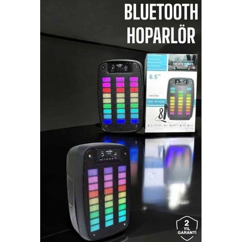 Bluetooth Hoparlör Mikrofonlu Speaker Taşınabilir Şarjlı