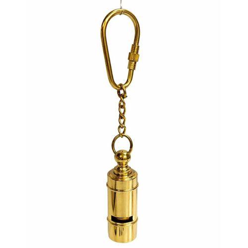 Geleneksel Pirinç Düdük Tasarım Anahtarlık