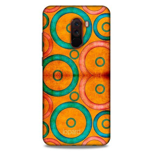 Xiaomi Pocophone F1 Kılıf Pastel Renkler (39) Liquid Crystal Kılıf Turuncu Yeşil