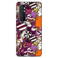 Lopard Xiaomi Mi Note 10 Lite Uyumlu Kılıf Soyut Sanat (32) Desenli Soft Silikon Kılıf