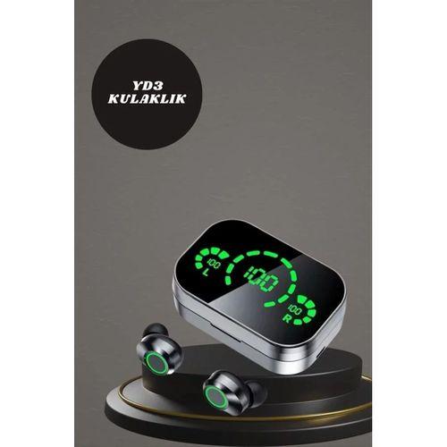 7 Kordonlu Akıllı Saat Ve Aynalı Bluetooth Kulaklık Powerbank Dijital Göstergeli