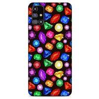 Samsung Galaxy M31s Kılıf Baskılı Özel Seri Taşlı (5) Koruma Kabı