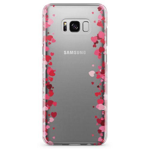 Samsung Galaxy S8 Plus Kılıf Minik Kalpler Arka Kapak Koruma Desenli Full Koruyucu