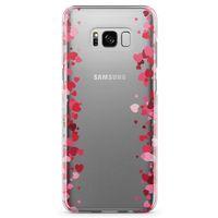 Samsung Galaxy S8 Plus Kılıf Minik Kalpler Arka Kapak Koruma Desenli Full Koruyucu