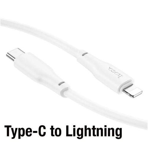 HOCO X93 Force 20W Type-C to iPhone Lightning-C Ultra Hızlı Şarj ve Data Kablosu 1M Beyaz