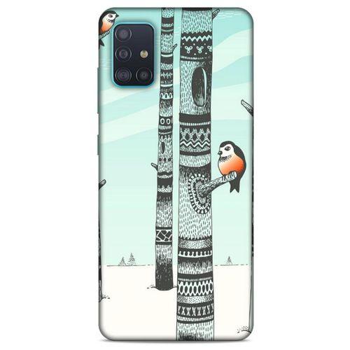 Samsung Galaxy A51 Kılıf Snowix (20) Koruyucu Kılıf Yeşil Siyah