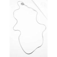 Yılan Zincir Kolye - 46cm - Gümüş