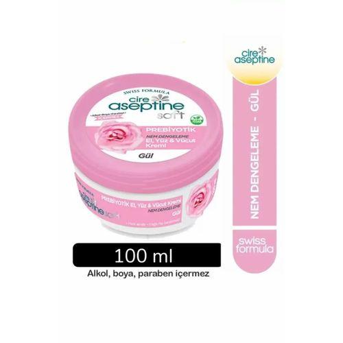 Cire Aseptine Soft Gül Özlü Nem Dengeleyici , Besleyici Prebiyotikli Krem 100 ml