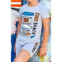 Erkek Çocuk Surf Baskılı Şort Takım Berrak-5354