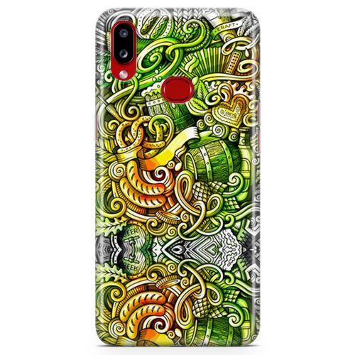 Samsung Galaxy A10s Kılıf Gece Yaşamı Doodle Arka Kapak Koruma Desenli Full Koruyucu