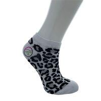 RU-BE Leopar Desenli Bambu Patik Çorap