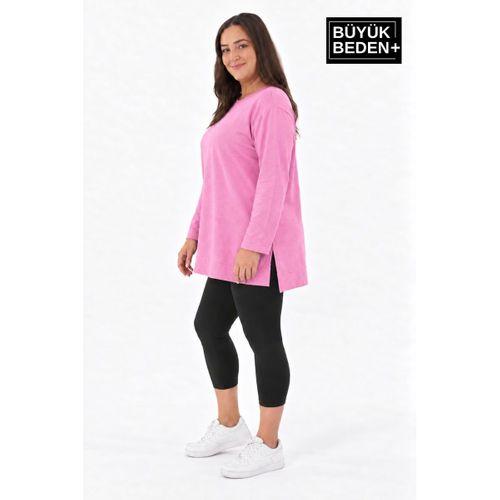 Kadın Tunik Büyük Beden ince Sweatshırt SPR26BTK990