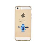 iPhone 5 İncinmişsin Dedi Desenli Premium Şeffaf Silikon Kılıf