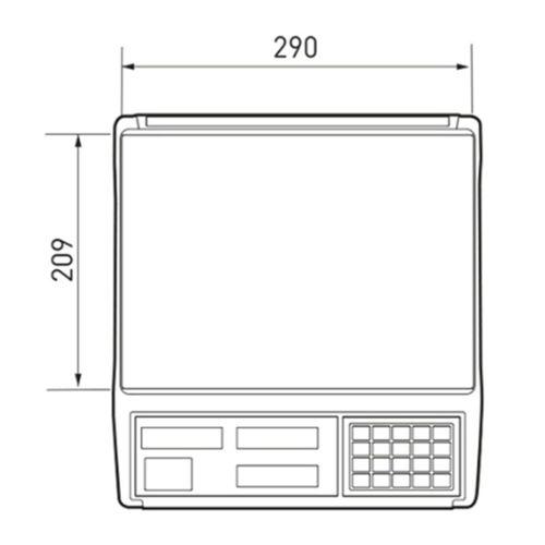 CAS ER JR 15KG LCD EKRAN BOYUNSUZ FİYAT HESAPLAMALI TERAZİ