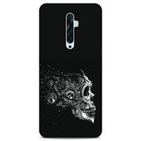 Lopard Oppo Reno 2z Uyumlu Kılıf Tattoo's (9) Kılıf Beyaz Siyah