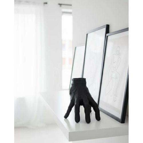 3d Siyah El Biblo 27x22 Cm İddialı Ev Dekorasyonu