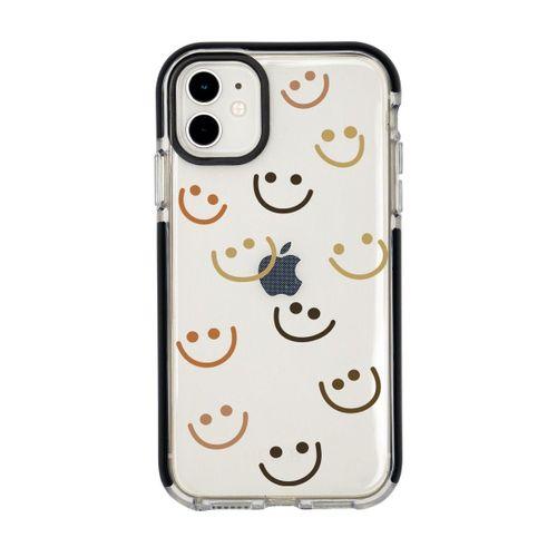 iPhone 12 Mini Smile Desenli Candy Bumper Silikonlu Telefon Kılıfı