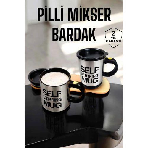 Mikser Kupa Yazılı Mug Bardak Karıştırma Özelliği