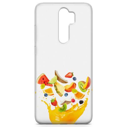 Xiaomi Redmi Note 8 Pro Kılıf Katı Meyve Sıkacağı Arka Kapak Koruma Desenli Full Koruyucu