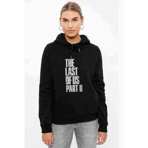 The Last Of Us Part 2 Baskılı Siyah Kadın Kapşonlu Sweashirt