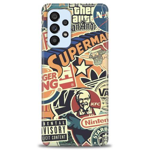 Samsung Galaxy A73 5G Kılıf HD Baskılı Kılıf - Superman + Tam Ekran Koruyucu