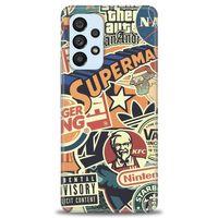 Samsung Galaxy A73 5G Kılıf HD Baskılı Kılıf - Superman + Tam Ekran Koruyucu