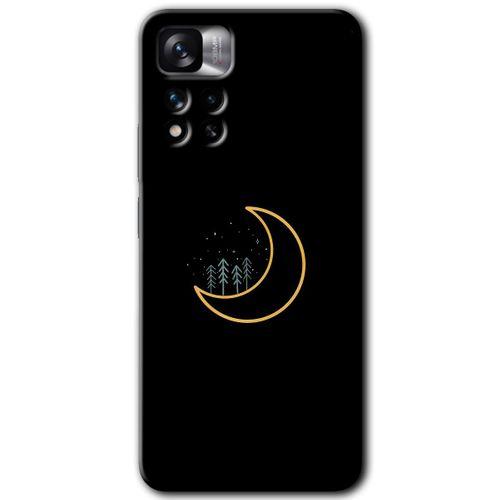 Potkal Hediye Fabrikası Xiaomi Redmi Note 11 Pro Plus 5G Kılıf HD Desen Baskılı Arka Kapak - İyi Geceler