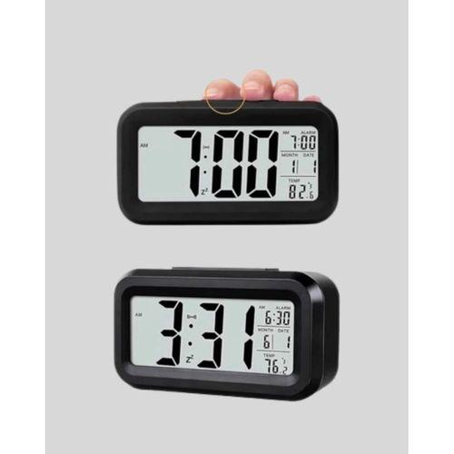 Dijital Masa Saati Sensörlü Aydınlatmalı Alarm Ve Sıcaklık Ölçerli
