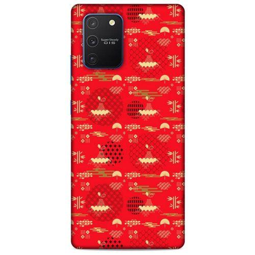 Samsung Galaxy S10 Lite Kılıf Japonya (1) Kılıfı Sarı Kırmızı
