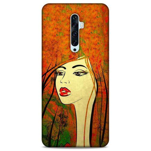 Lopard Oppo Reno 2z Uyumlu Kılıf Sürreal Yüzler ♀ (30) Silicone Case Desenli