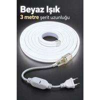 Şerit Aydınlatma 3 Metre Beyaz Gövdeli Kablolu Model