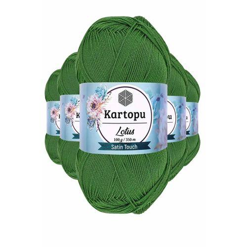 5 Adet Lotus Bikini Büstiyer Bluz Örgü İpi  K486 Çam Yeşili