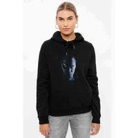 Terminator 3 Rise Of The Machines Baskılı Siyah Kadın Kapşonlu Sweashirt