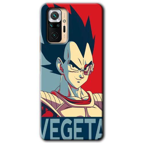 BeRa Aksesuar Xiaomi Redmi Note 10 Pro Kılıf Baskılı Kapak - Vegeta +Tam Kaplayan Mat Seramik